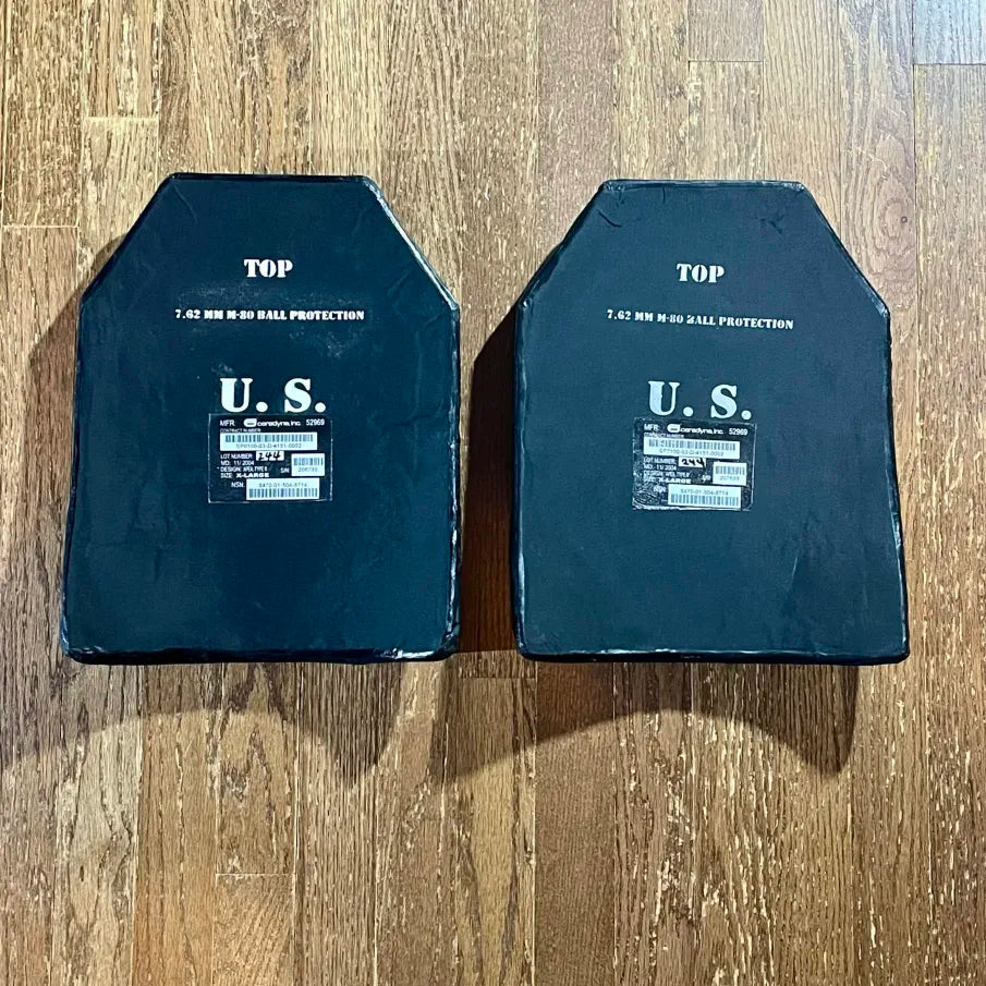 Small Arms Protective Insert (SAPI) Plate Set – Size XL – Ceradyne – NSN 8470-01-504-8714