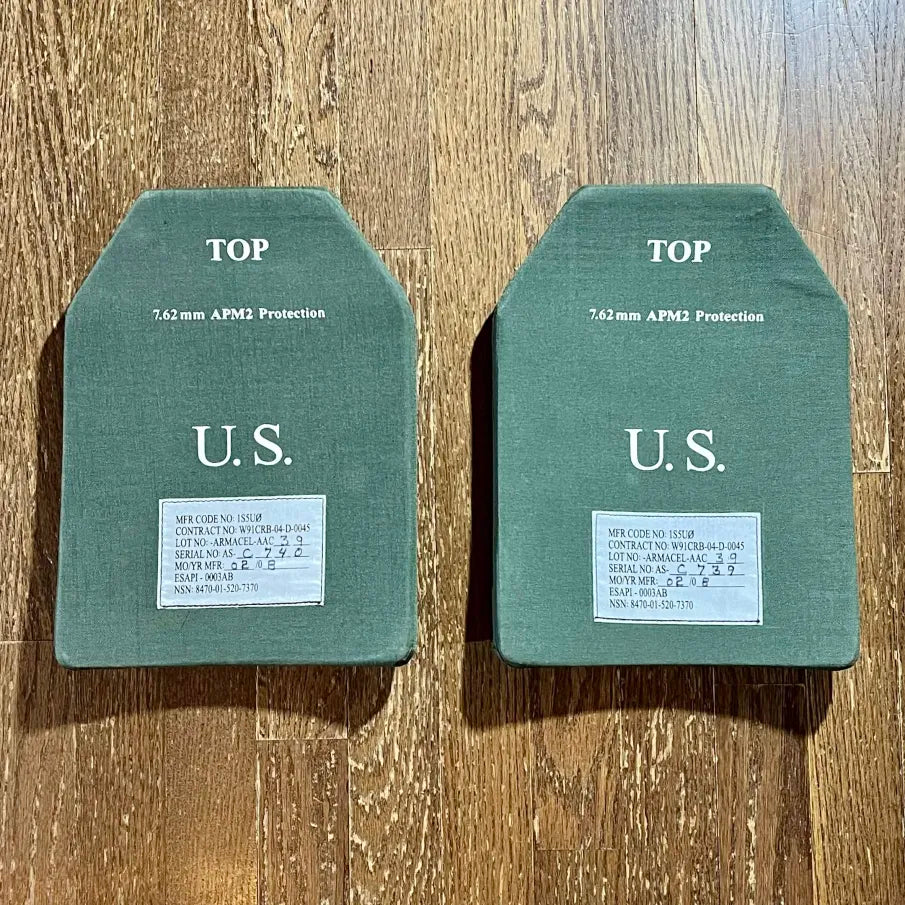 Enhanced Small Arms Protective Insert (ESAPI) Plate Set (Pair) – Size Small – AAC – NSN 8470-01-520-7370