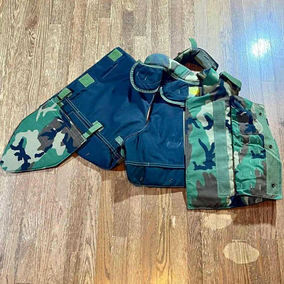 Point Blank Interceptor Outer Tactical Vest (OTV) – M81 Woodland – Size Large – Complete Soft Armor Configuration