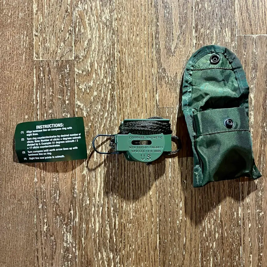 Cammenga Military Lensatic Compass – New in Carrying Pouch – NSN 6605-01-196-6971