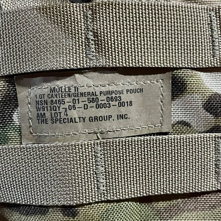 MOLLE II 1 QT Canteen / General Purpose Pouch – OCP / MultiCam – NSN 8465-01-580-0693